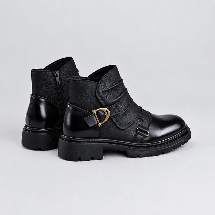 Mavron Leather Ankle Boots