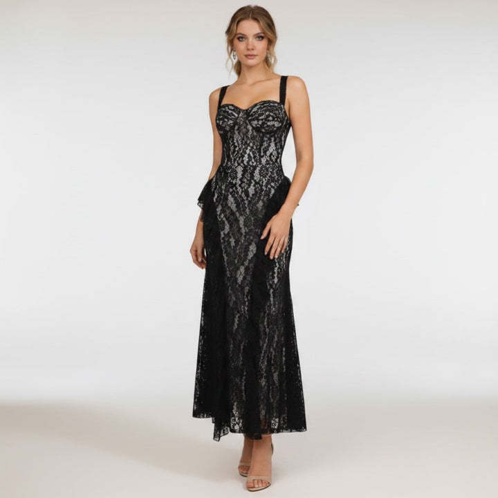 Velante Lace Maxi Dress - Wedding Guest
