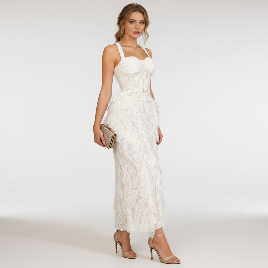 Velante Lace Maxi Dress - Wedding Guest