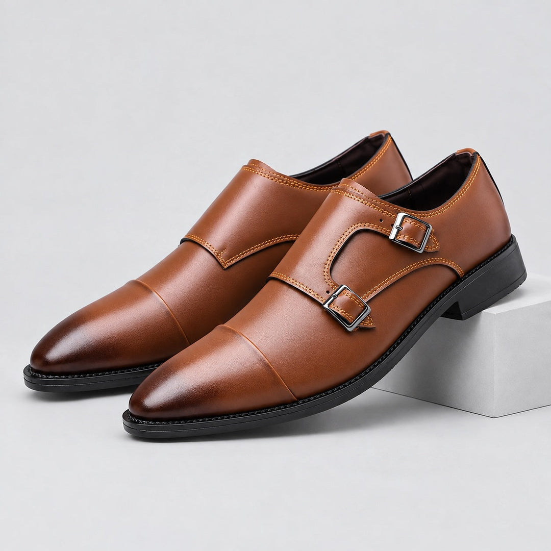 Corso Leather Monk Shoes