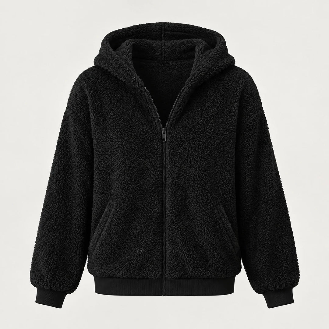 Orvadi Zip Hoodie — Black (apparel solo)