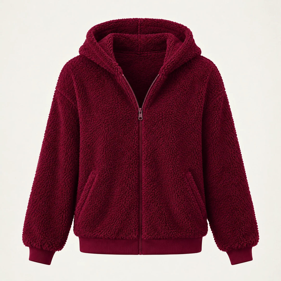 Orvadi Zip Hoodie — Wine Red (apparel solo)