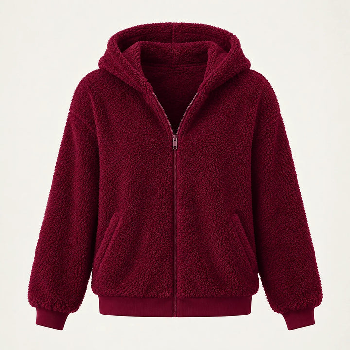 Orvadi Zip Hoodie — Wine Red (apparel solo)
